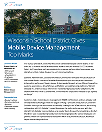 Wisconsin School District Gives Mobile Device Management Top Marks testimonial